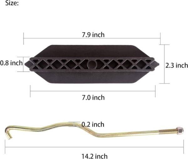 12V battery hold down plate