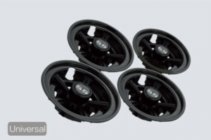 8" SS black Golf cart Wheel Covers Hub Caps