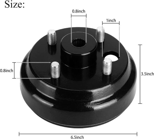 EZGO Brake Drum Hub Assembly - Image 3