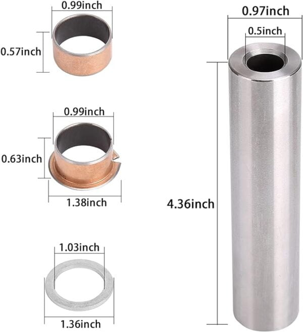 EZGO RXV Spindle King Pin Tubes and Bushing Kit - Image 2