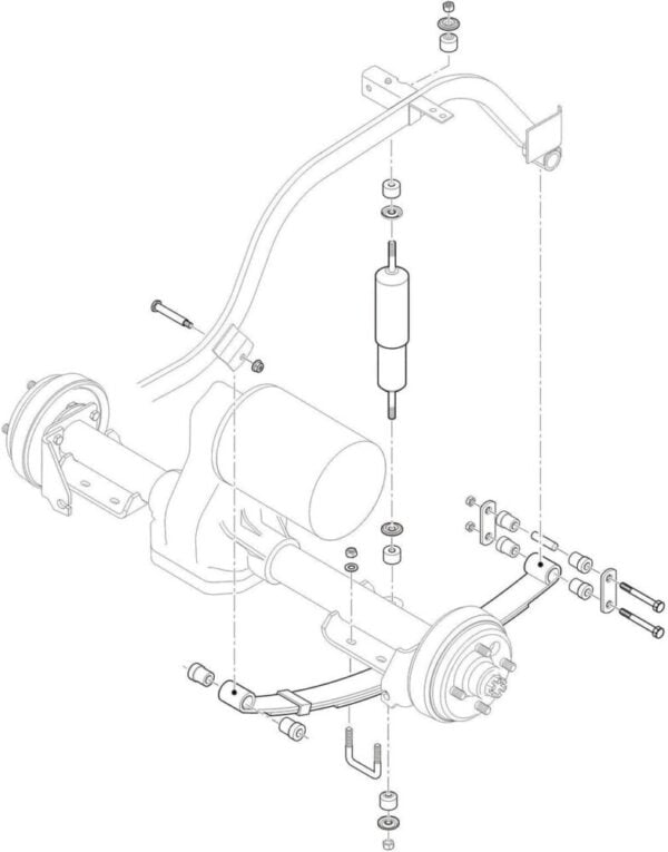 EZGO TXT Heavy Duty 4-Leaf Spring Kit