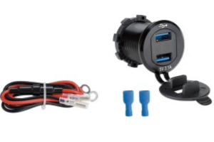 Golf cart DC dual USB charger