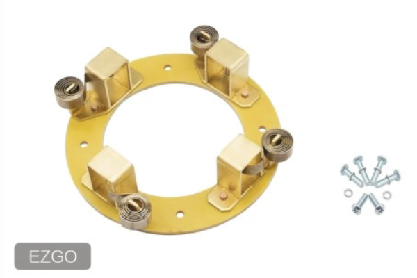 EZGO TXT motor brush plate assembly with springs