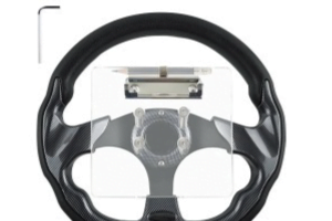 Golf Cart universal 13" carbon fiber Steering wheel with scorecard holder