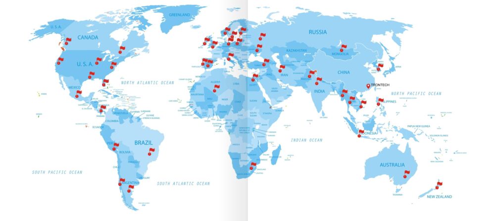 Trontech Cusomter map