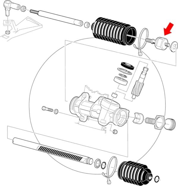 Club Car DS Steering Back inner Ball Joint - Image 2