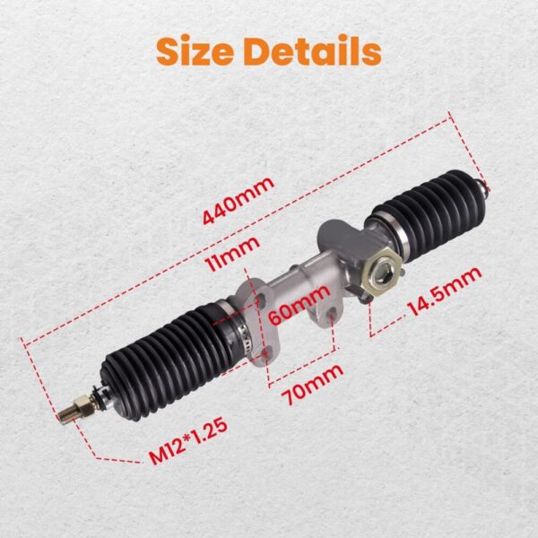 Golf Cart Steering Gear Box Assembly - Image 3