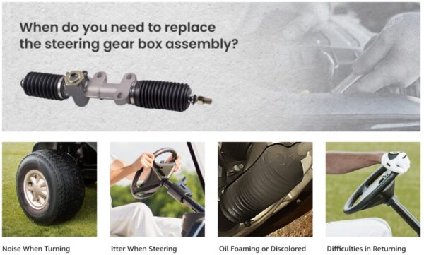 Golf Cart Steering Gear Box Assembly - Image 5