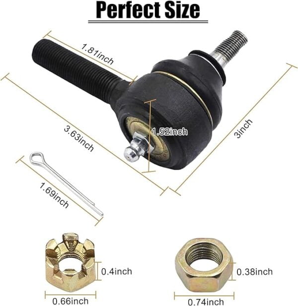 Club Car Tie Rod End (Left and Right Thread) - Image 4